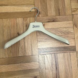 Authentic Herno Coat Hanger Gray Plastic Navy Logo